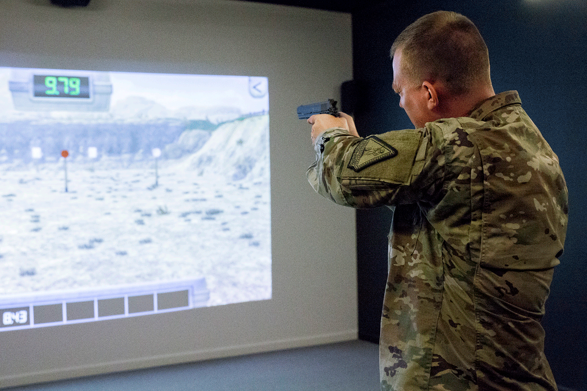 Military virtual shooting